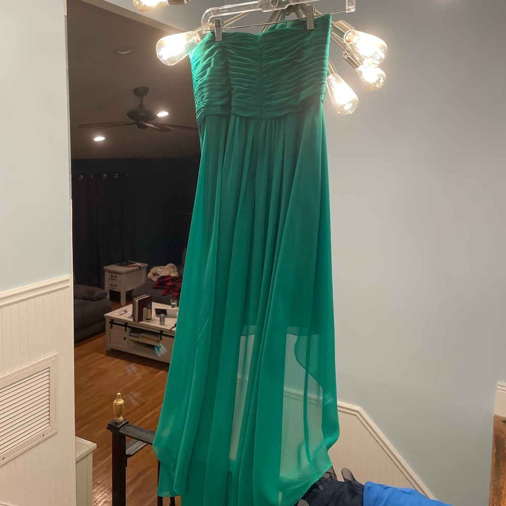 Green cocktail dress